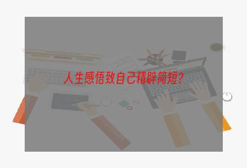 人生感悟致自己精辟简短？