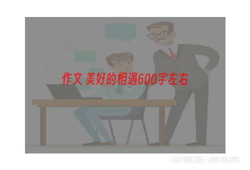 作文 美好的相遇600字左右