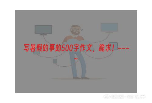 写暑假的事的500字作文，跪求！~~~~