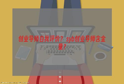 创业导师自我评价？ syb创业导师含金量？