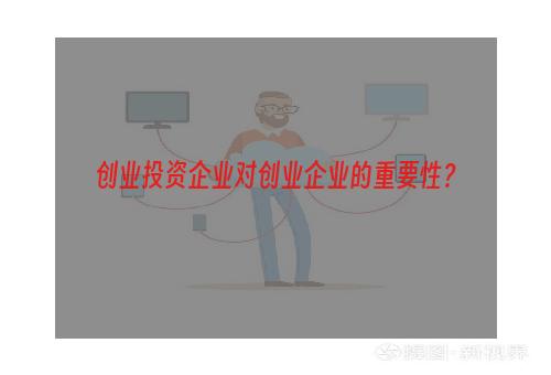 创业投资企业对创业企业的重要性？