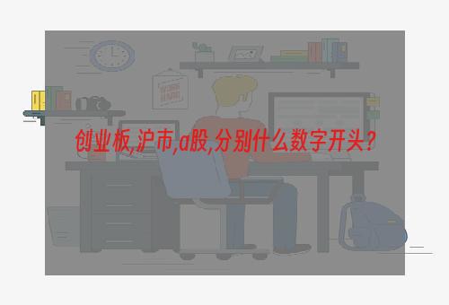 创业板,沪市,a股,分别什么数字开头？