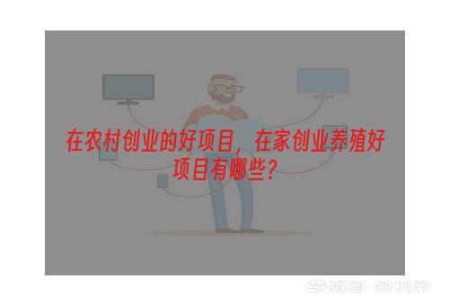 在农村创业的好项目，在家创业养殖好项目有哪些？