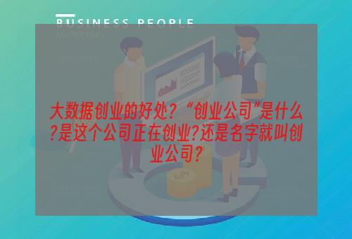 大数据创业的好处？ “创业公司”是什么?是这个公司正在创业?还是名字就叫创业公司？