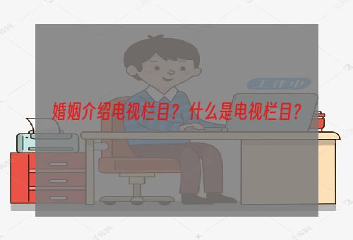 婚姻介绍电视栏目？ 什么是电视栏目？
