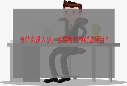 有什么投入小，容易起步的创业项目？