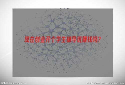 现在创业开个学生辅导班赚钱吗？