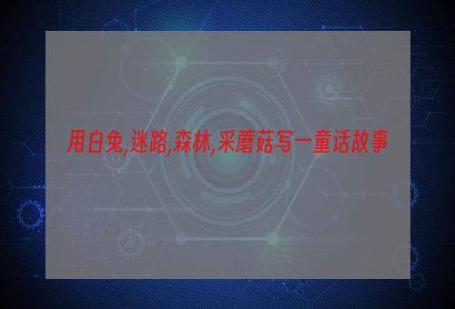 用白兔,迷路,森林,采蘑菇写一童话故事